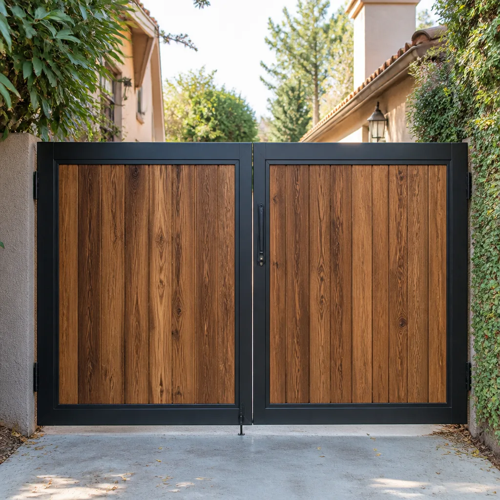 Wood & steel frame